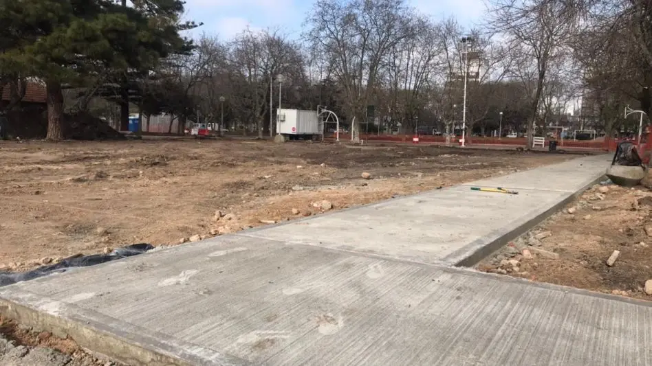 Nuevas obras en la Plaza Pueyrredon
