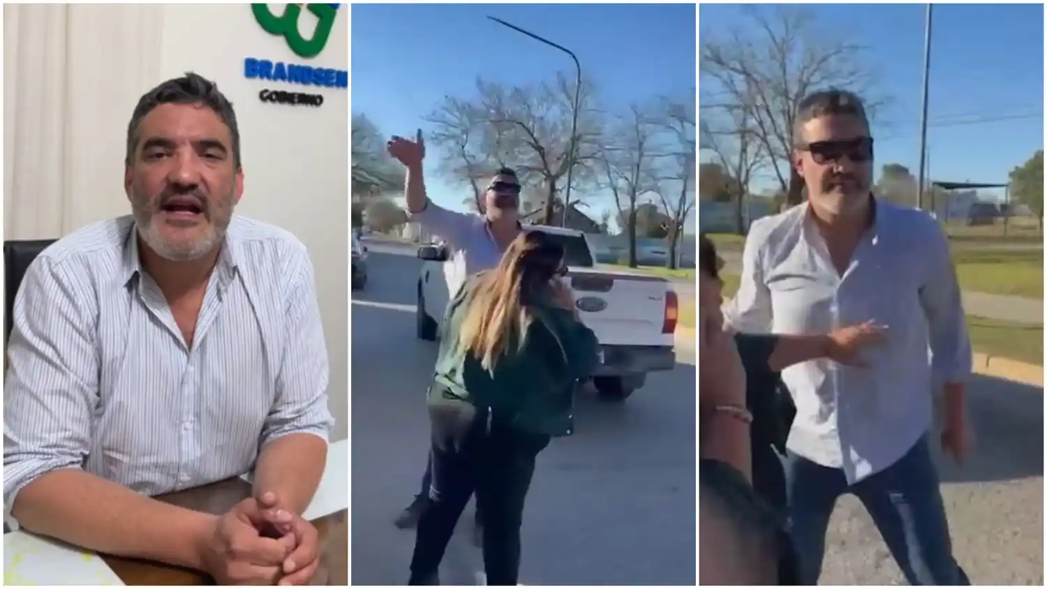 Qué dijo el intendente de Brandsen tras la bochornosa pelea callejera que protagonizó con un concejal de su espacio