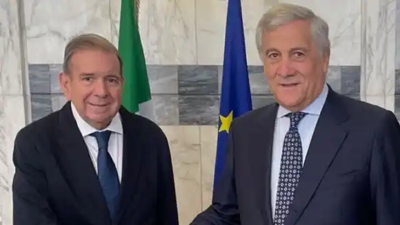 Edmundo González se reunió con canciller italiano, quien pide a la UE que lo reconozca como presidente electo de Venezuela