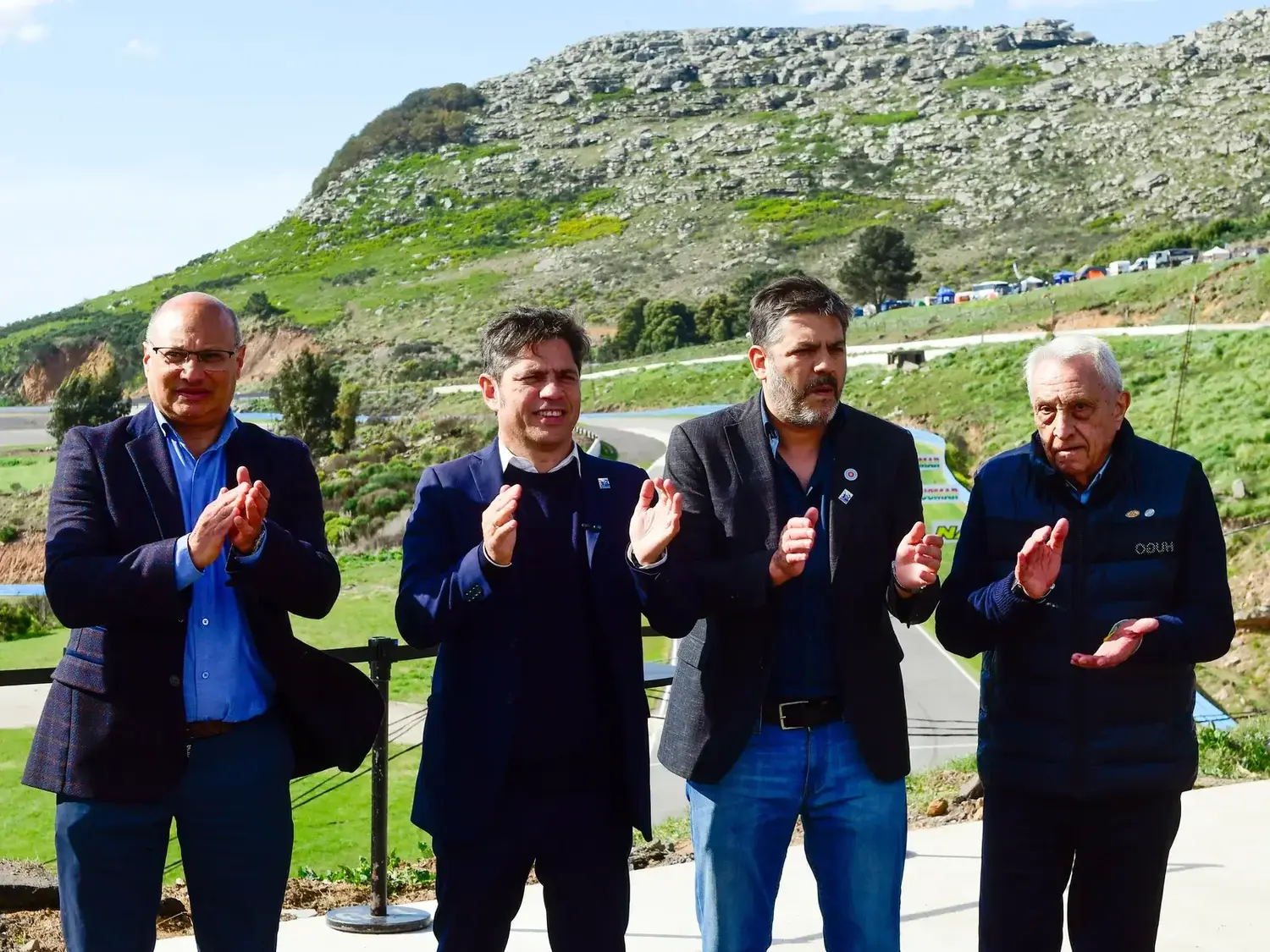 Kicillof en Balcarce en la reinauguración del autódromo