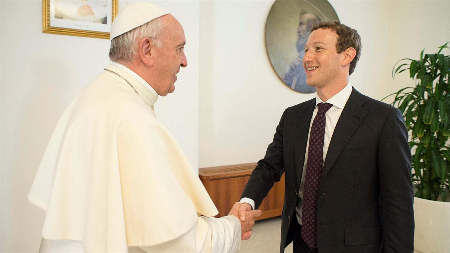 El Papa recibió a Mark Zuckerberg