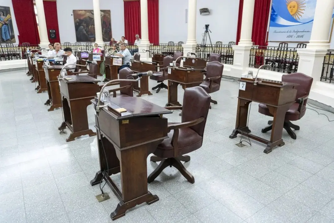 El concejo deliberante semi vacío