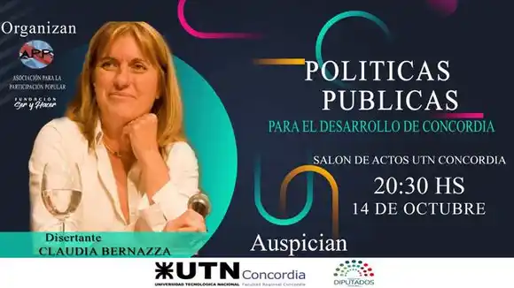 Capacitaciones  Claudia Bernazza  disertará en  Concordia  mañana viernes