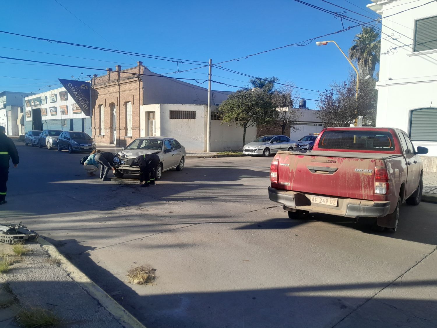 El choque ocurrió en la mañana de este martes.