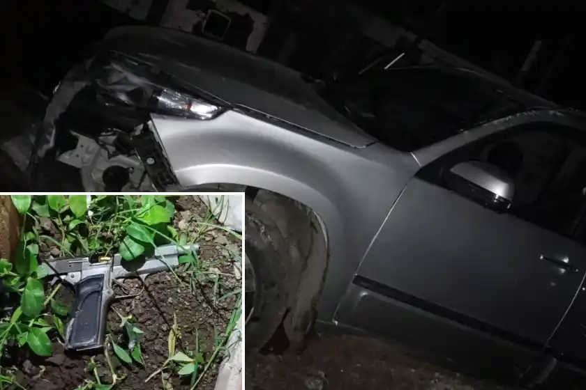 Noche violenta: balearon a un automovilista en Villa Gobernador Gálvez y hay dos detenidos tras una persecución