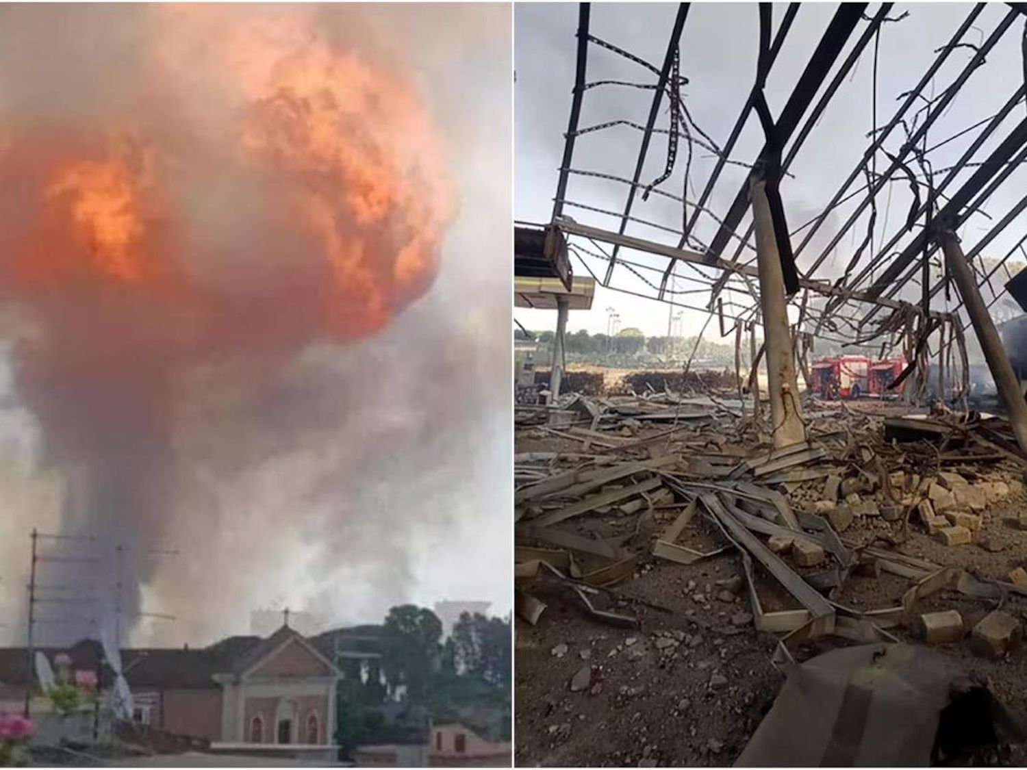 Brutal explosión en una estación de servicio en Roma: hay al menos 45 heridos