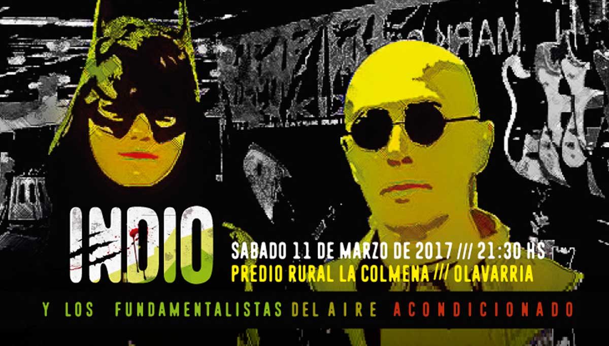 El Indio Solari confirmó que su próximo show será en Olavarría