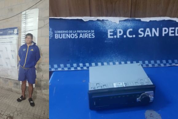 Robó un estéreo y lo detuvieron