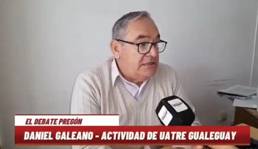 El secretario general de la Unión Argentina de Trabajadores Rurales y Estibadores (UATRE) Gualeguay, Daniel Galeano