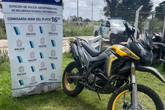 Atraparon a un joven cuando circulaba en una moto que había robado anoche