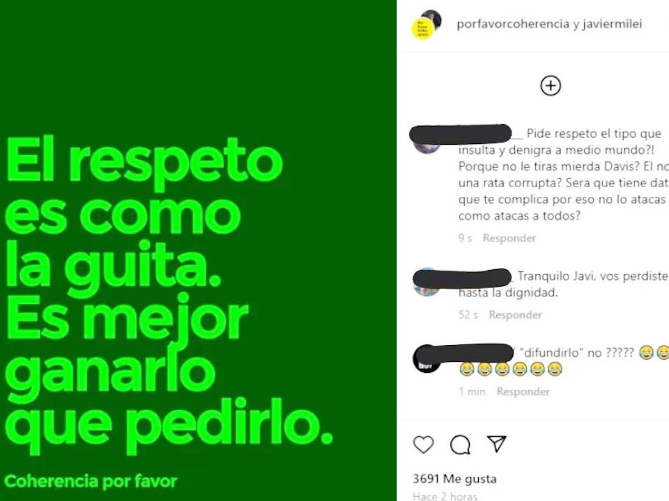 El respeto y el dinero: la reflexión de Milei en medio de la crisis gubernamental