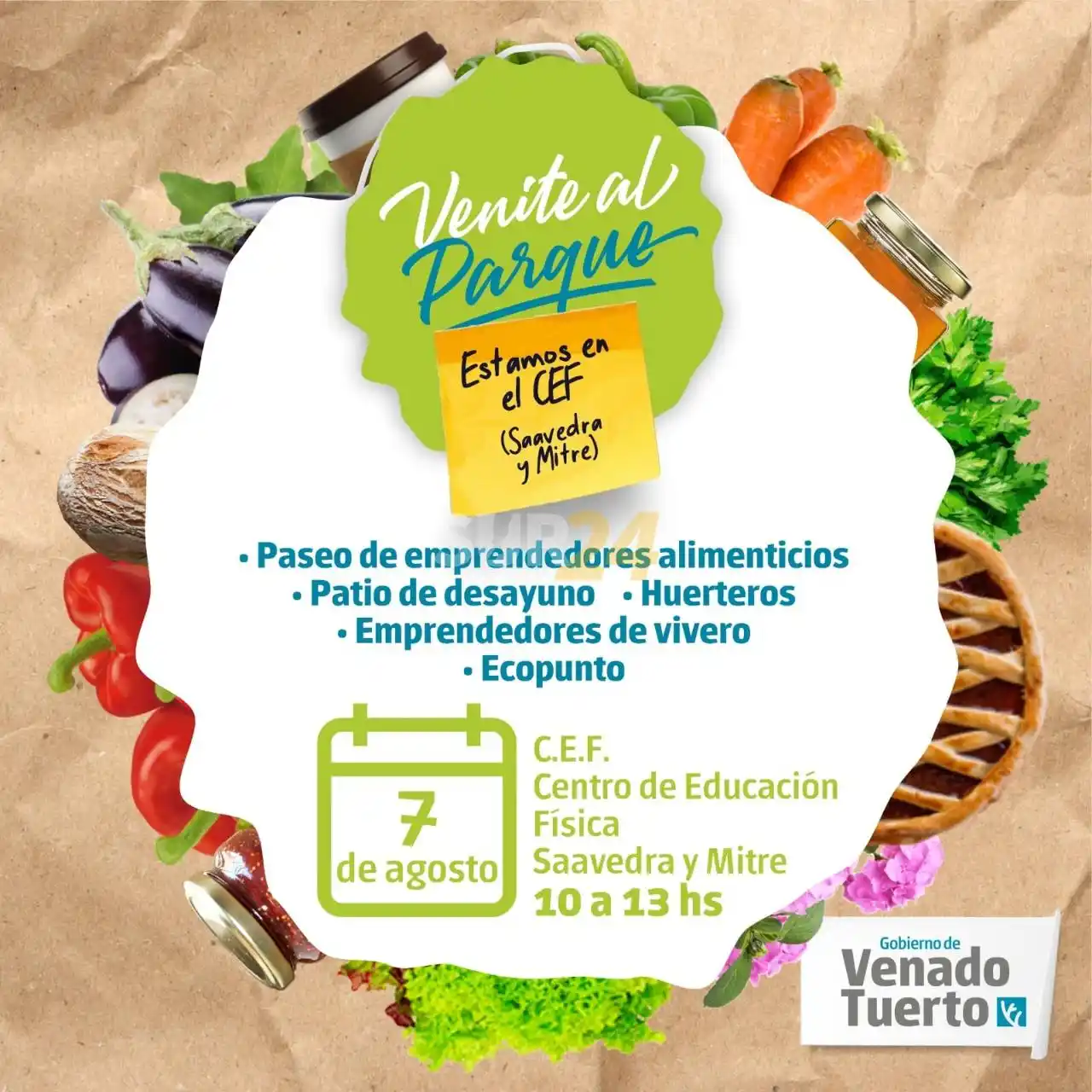“Venite al Parque” en el Centro de educación física