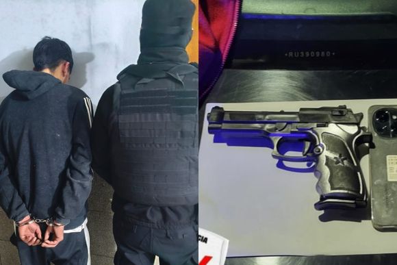Un detenido por intentar asaltar a un chofer de Uber con un arma falsa en zona oeste