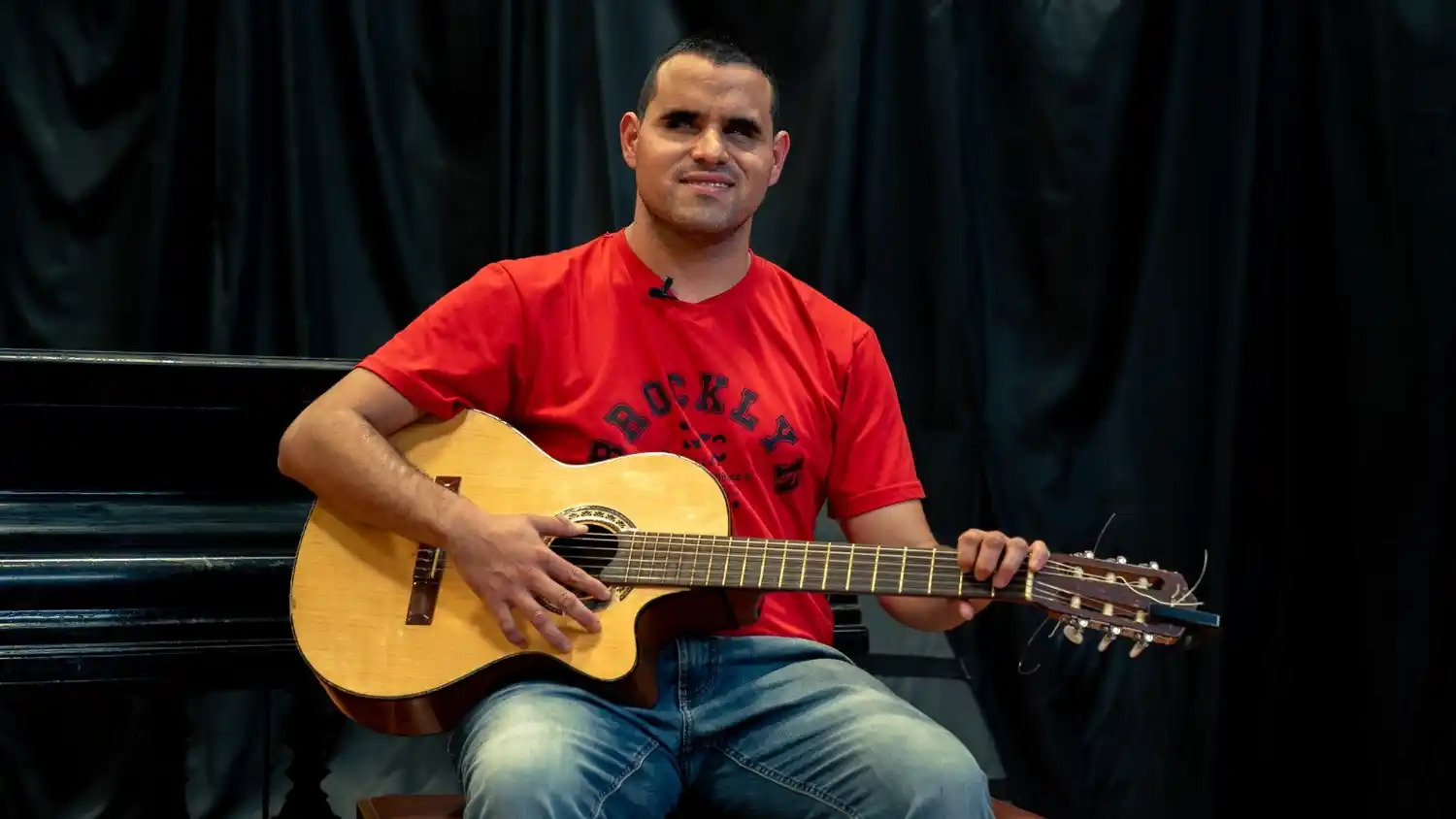 La música siempre formó parte de la vida de Leandro.