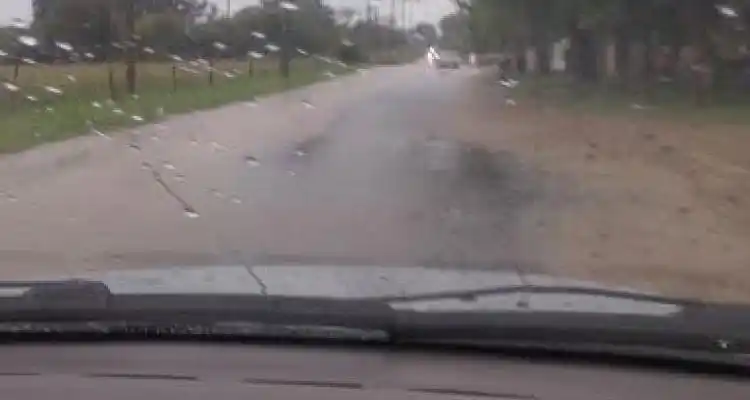 Defensa Civil asistió a una mujer que se le inundó la casa