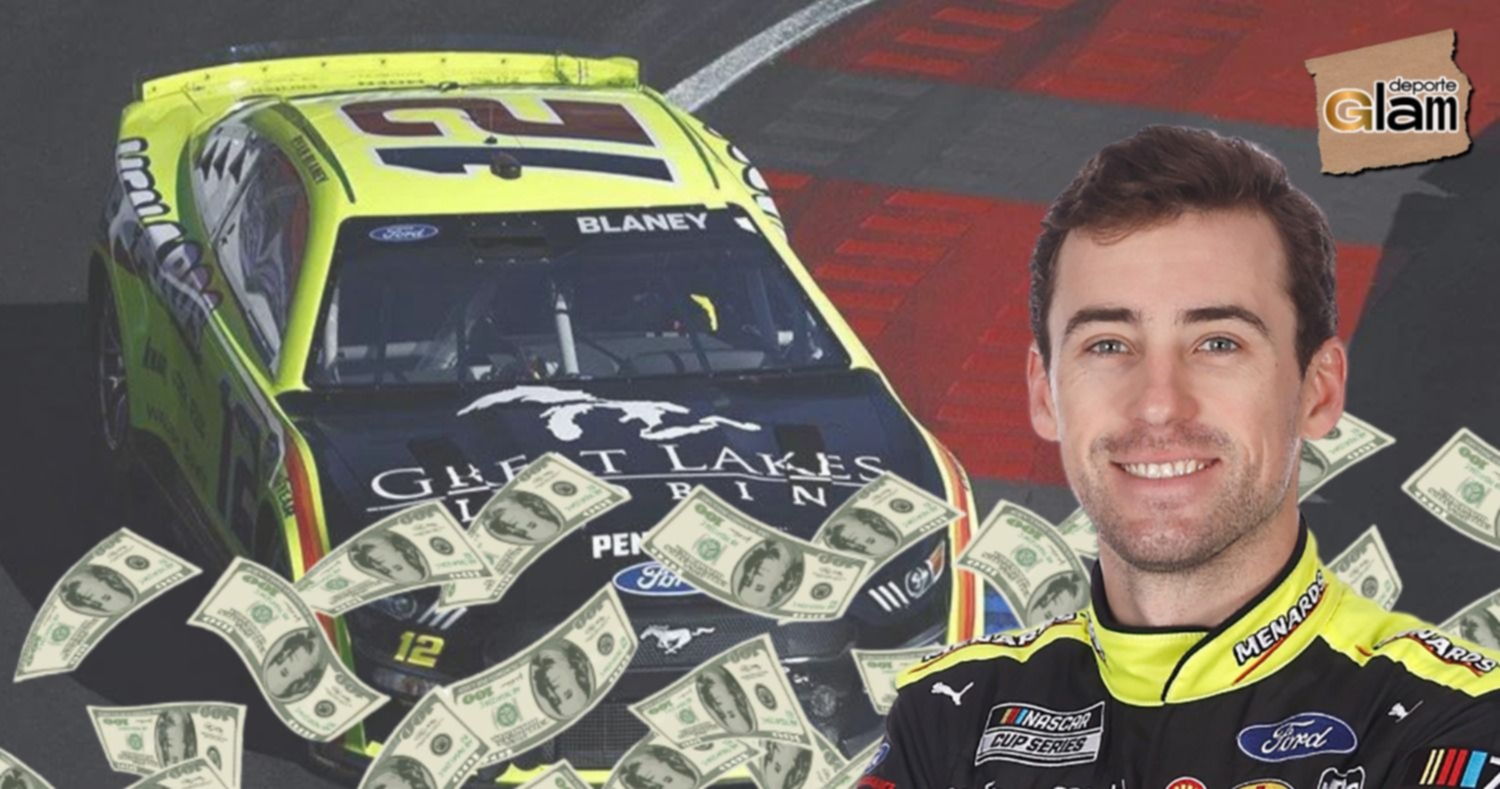 Esta es la impresionante cifra que ganó Ryan Blaney en NASCAR 2023