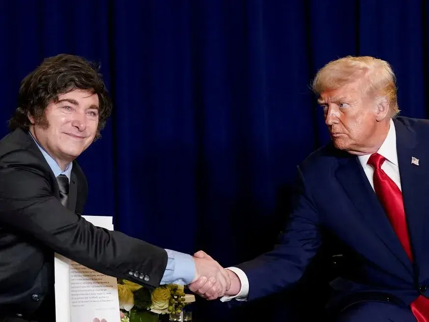 Milei y Trump se encontrarán este martes en la Casa Blanca. Foto: Reuters