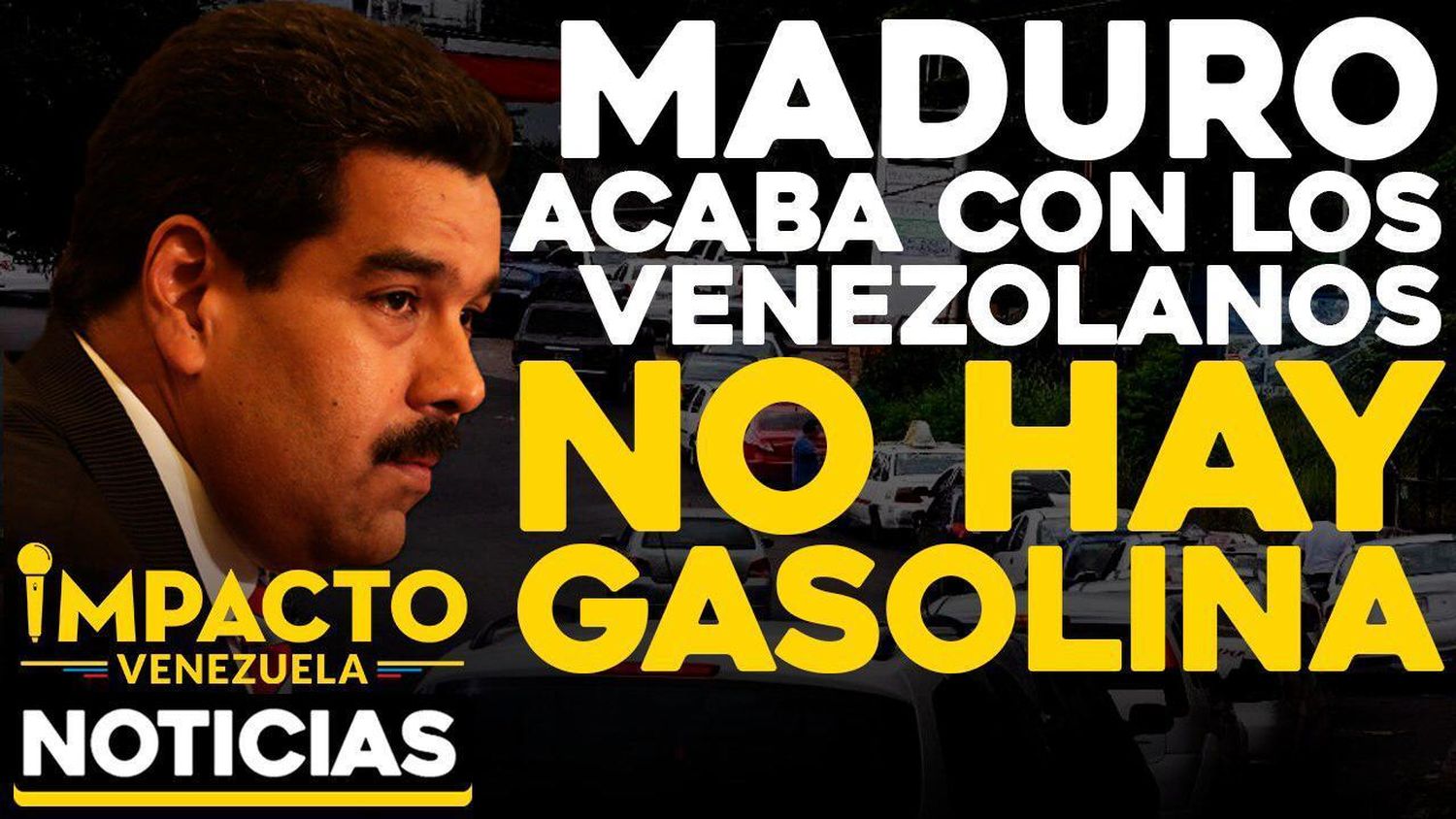 Maduro acaba con los venezolanos: NO HAY GASOLINA