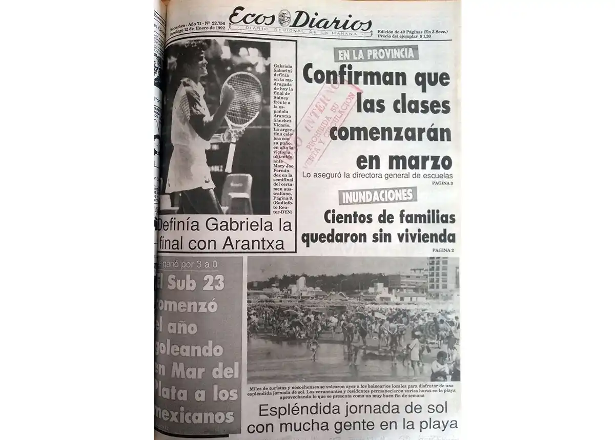 Domingo 12 de enero de 1992