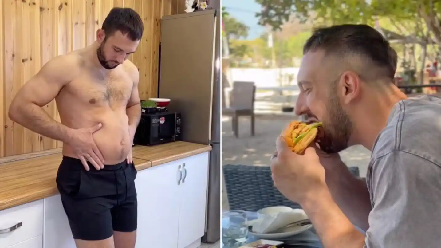 Un influencer ruso murió de un ataque al corazón en una ‘maratón’ de comida chatarra. (Fotos: Instagram/@dmitryfit)