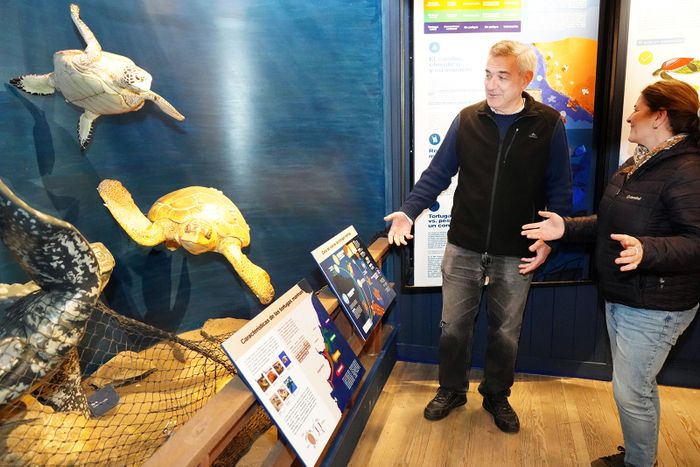 Joselito y las tortugas. Se inauguró el sábado pasado en la Estación Hidrobiológica