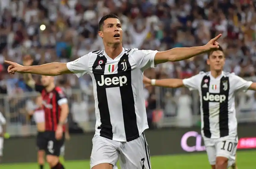 Con gol de Cristiano, la Juve venció al Milan y se quedó con la Supercopa