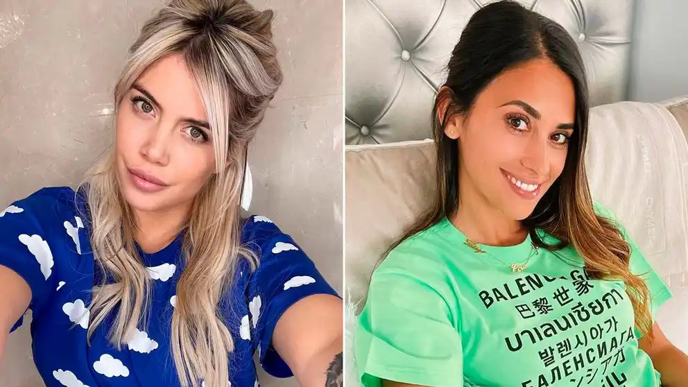 El primer gesto de Wanda Nara con Antonela Roccuzzo tras la llegada de Lionel Messi al PSG