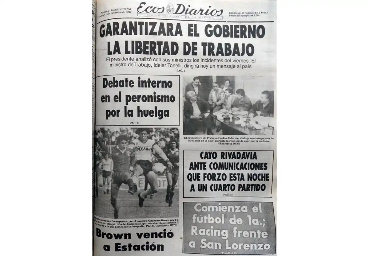 Domingo 11 de septiembre de 1988