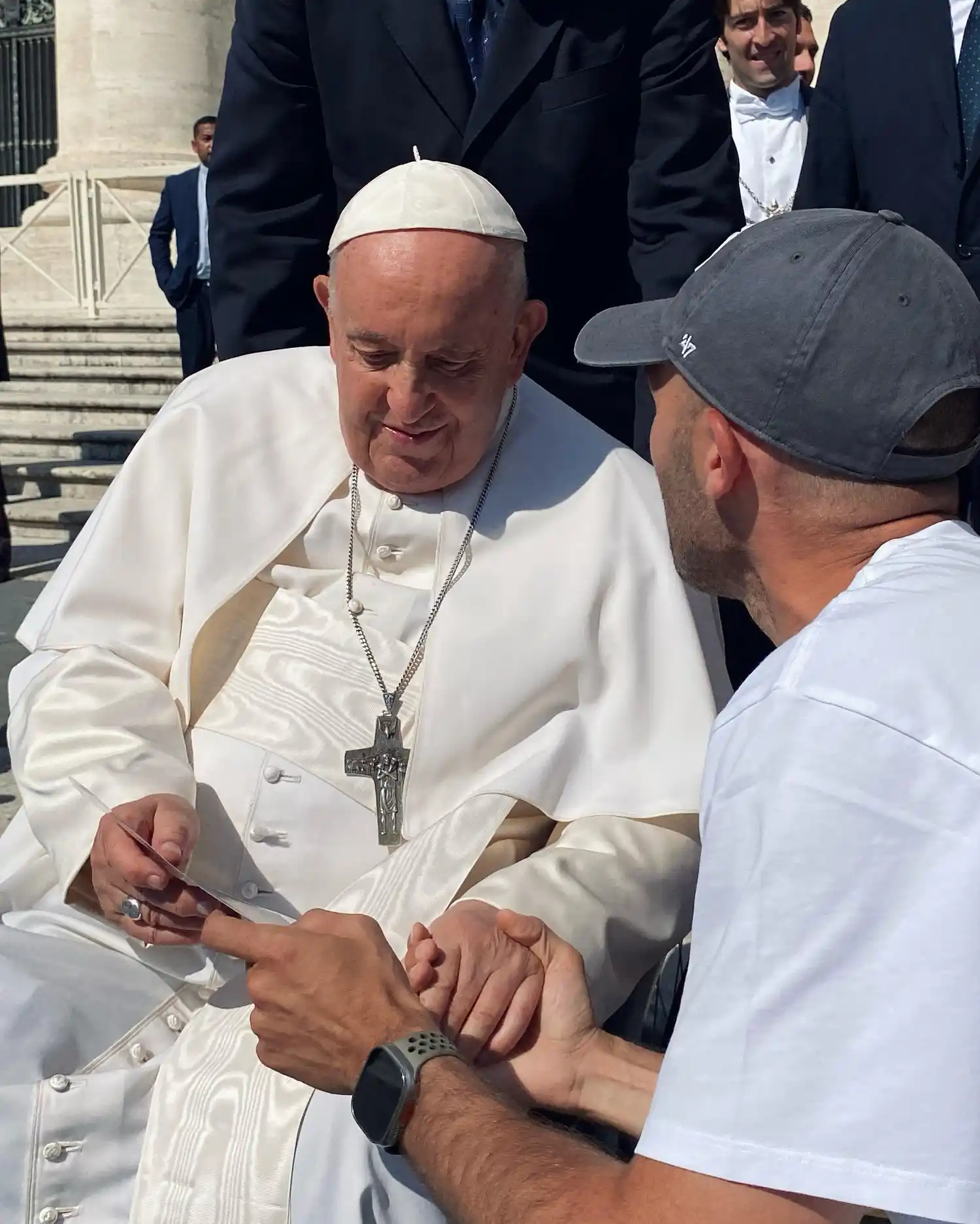 Con el Papa Francisco en 2023.