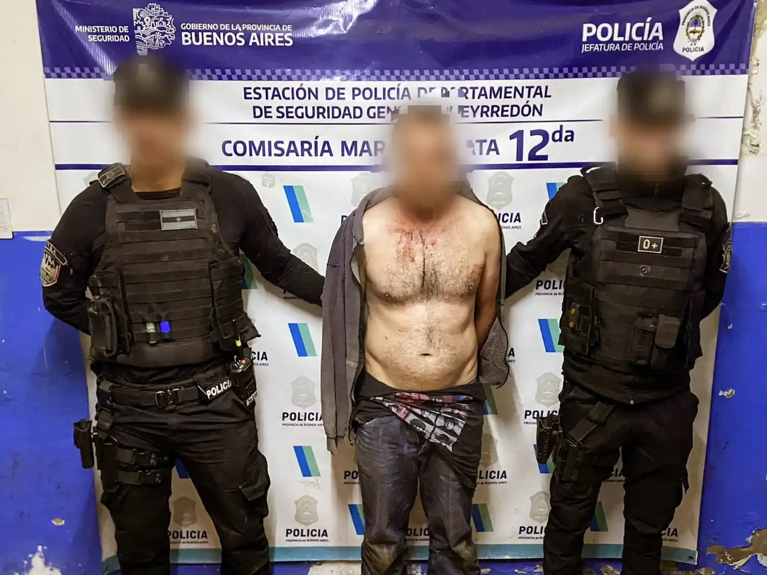 El padrasto fue detenido.