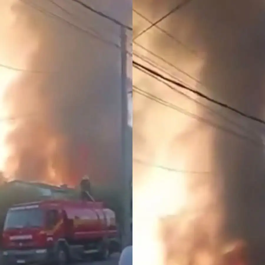 Incendio en un depósito de garrafas en Merlo: explosiones, evacuación y fuerte operativo