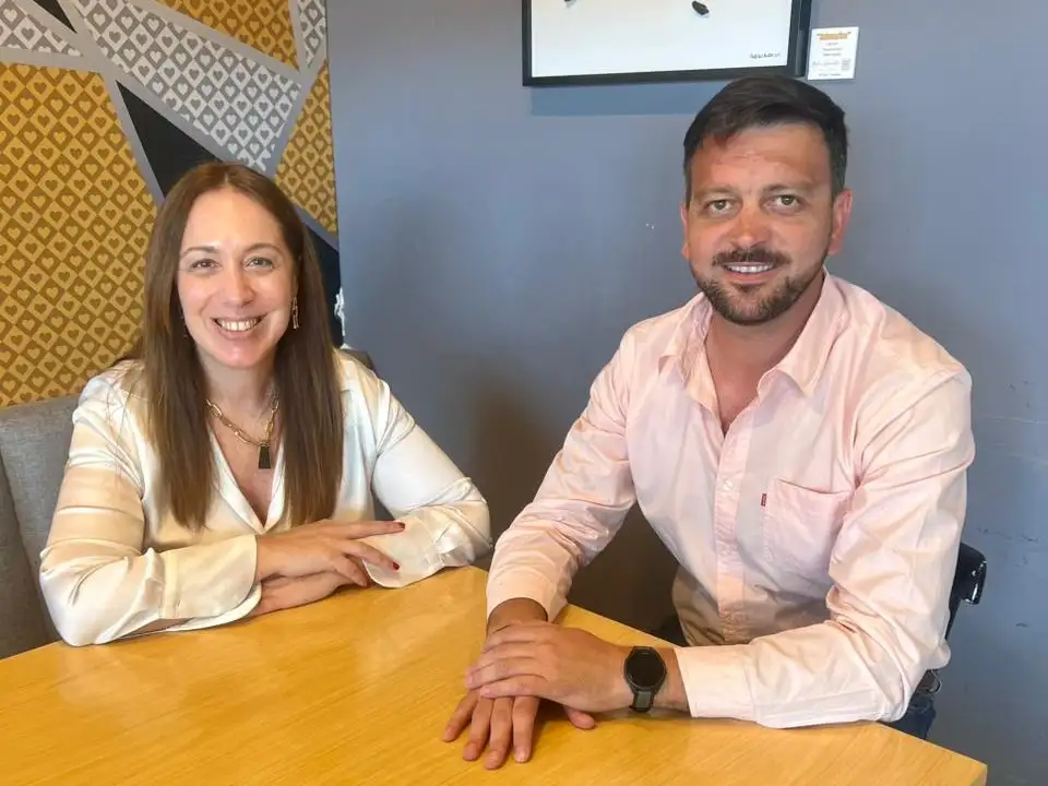 La foto del encuentro entre el concejal local y la diputada nacional.