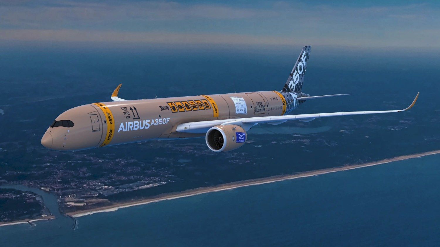 Airbus revela el esquema ganador del A350F en el Paris Air Show 2023