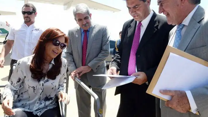 Cristina recibió permiso de los médicos y viajó al sur