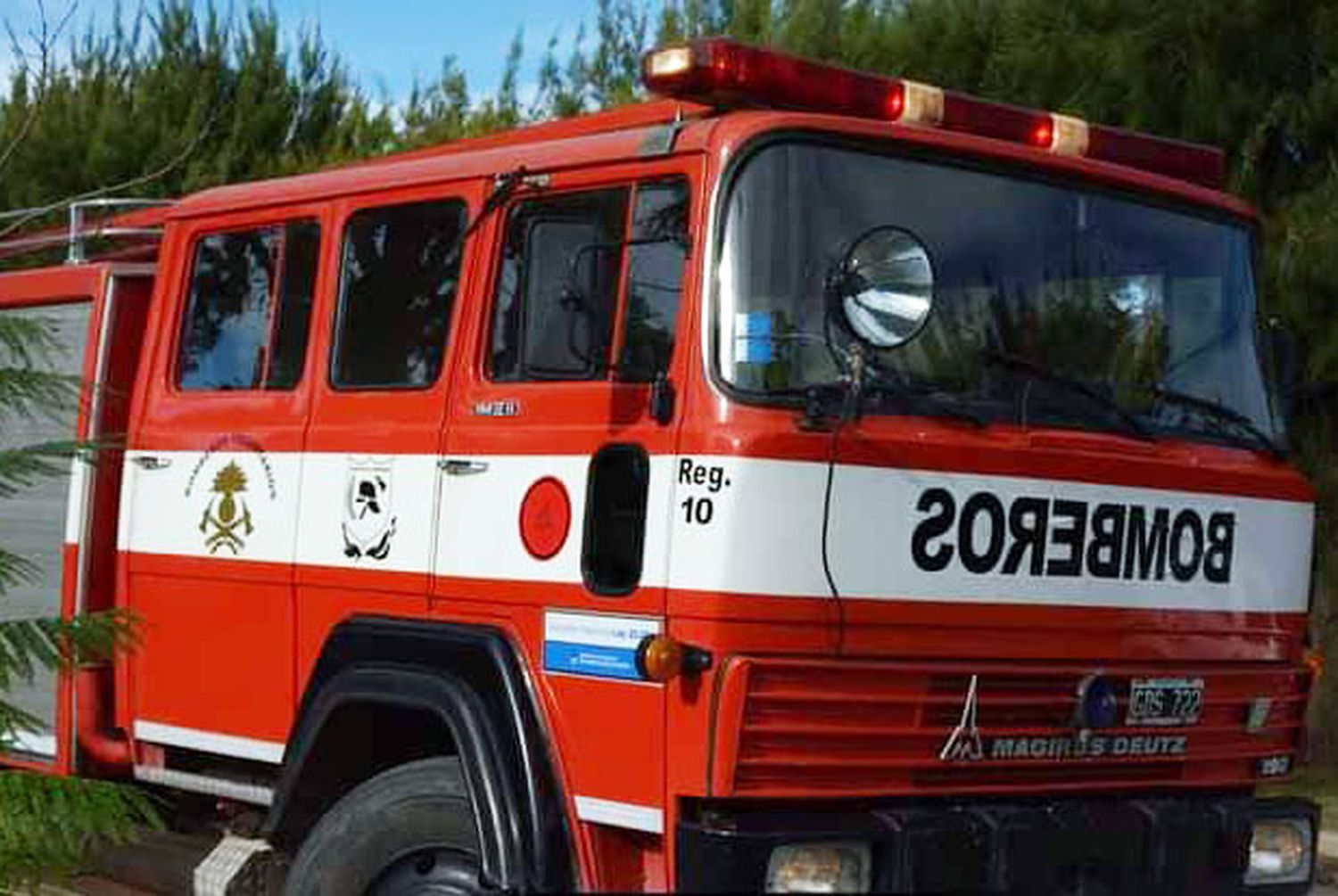 Autobomba en San Manuel
