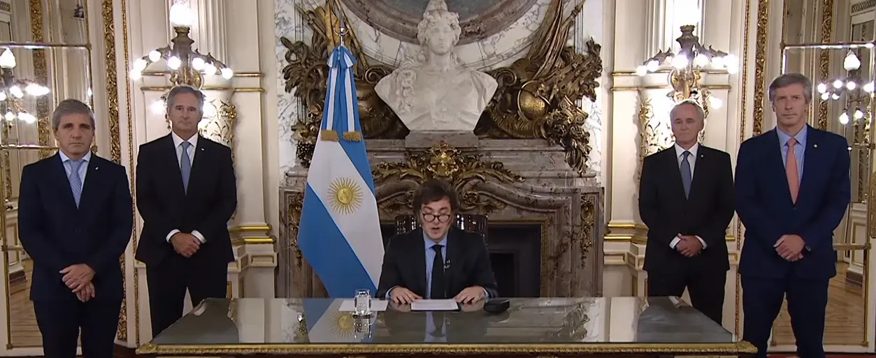 Habla Milei desde la Quinta de Olivos.