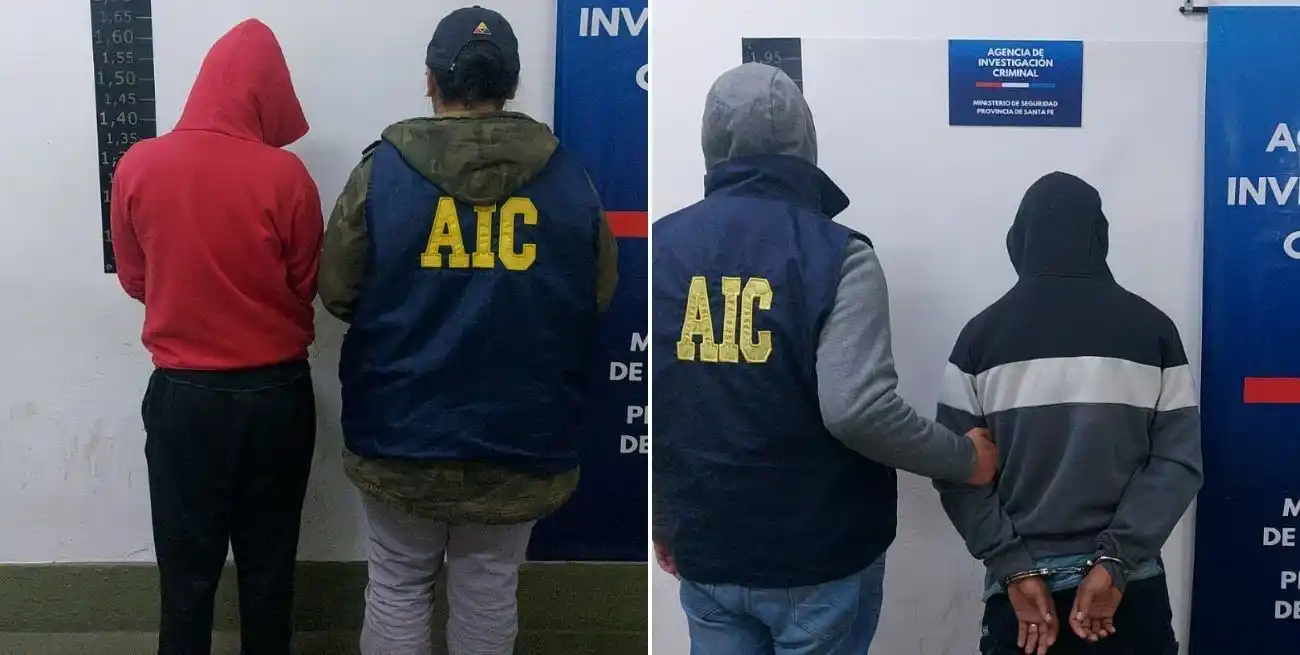 Pareja detenida en Rosario.