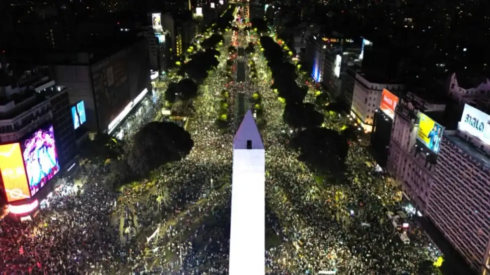 El recibimiento a la Selección Argentina tras el triunfo en Qatar 2022.