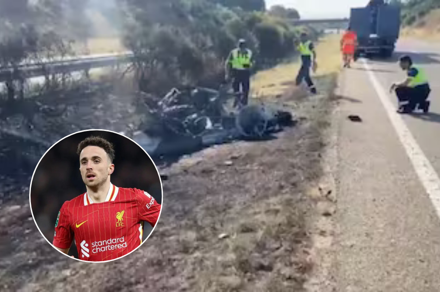Video: así quedó el Lamborghini de Diogo Jota tras el fatal accidente en España