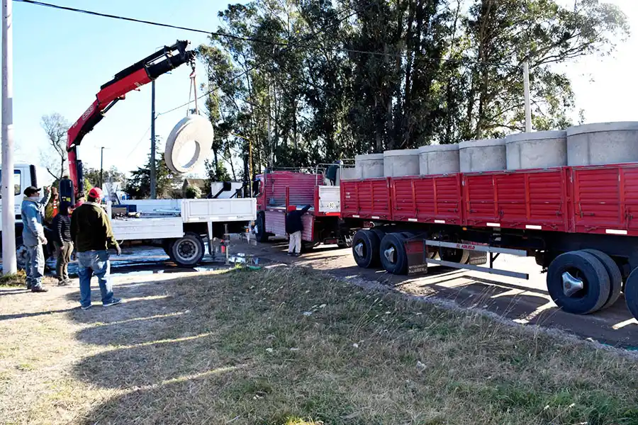 Comienza la obra de desagües cloacales en Boca del Tigre