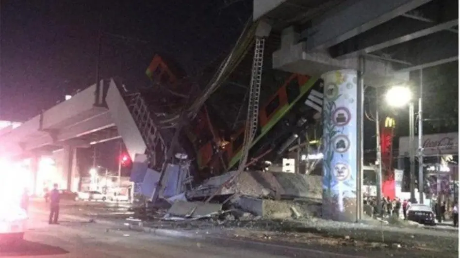 México: al menos 23 muertos por el desplome de un puente por el que pasaba un tren de pasajeros