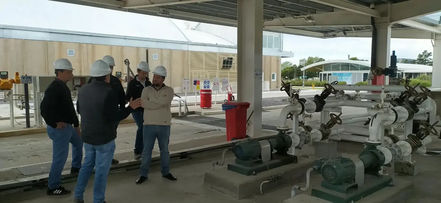 Casiano Gutiérrez  y Juan Ignacio Colantonio fueron recibidos por personal jerárquico de la empresa