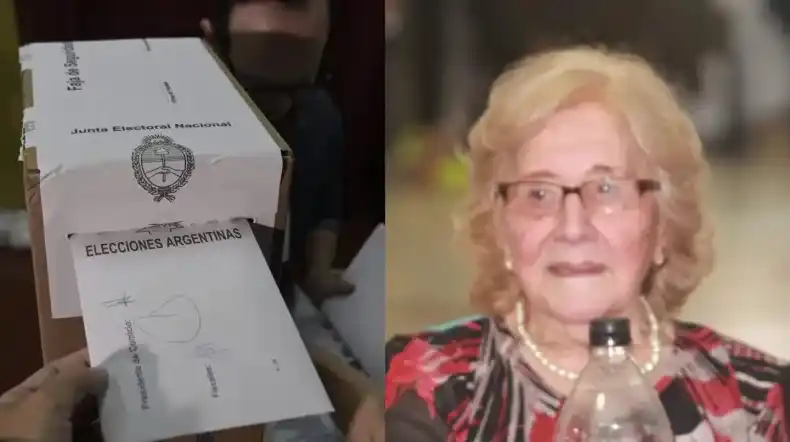 Magdalena Fanny Córdoba tiene 104 años y dijo que votará en el balotaje presidencial.