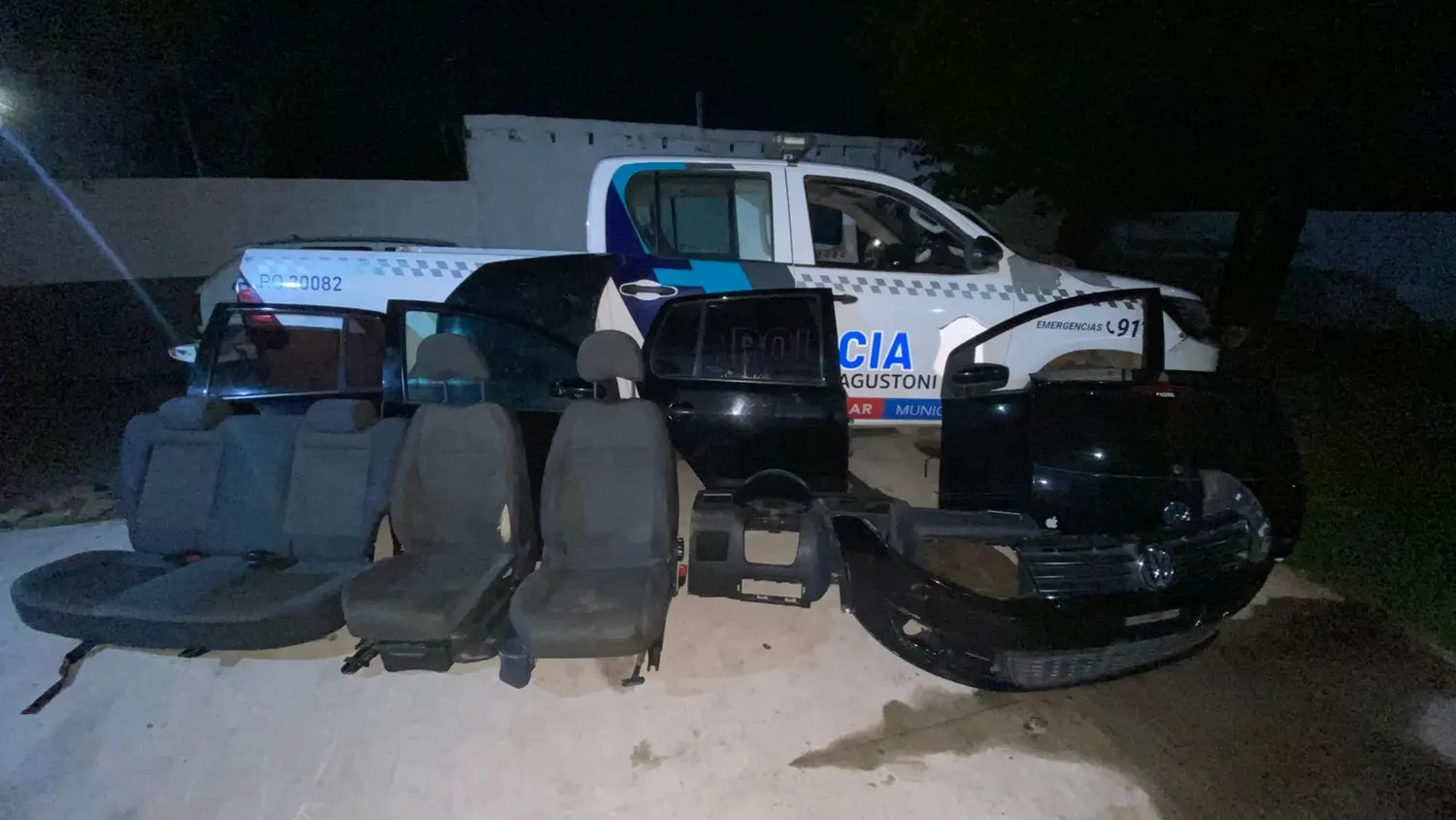 El operativo estuvo a cargo de autoridades policiales del distrito.