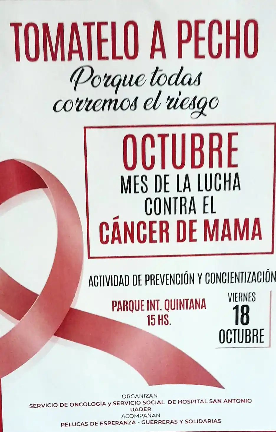 En octubre, “Gualeguay se viste de rosa”
