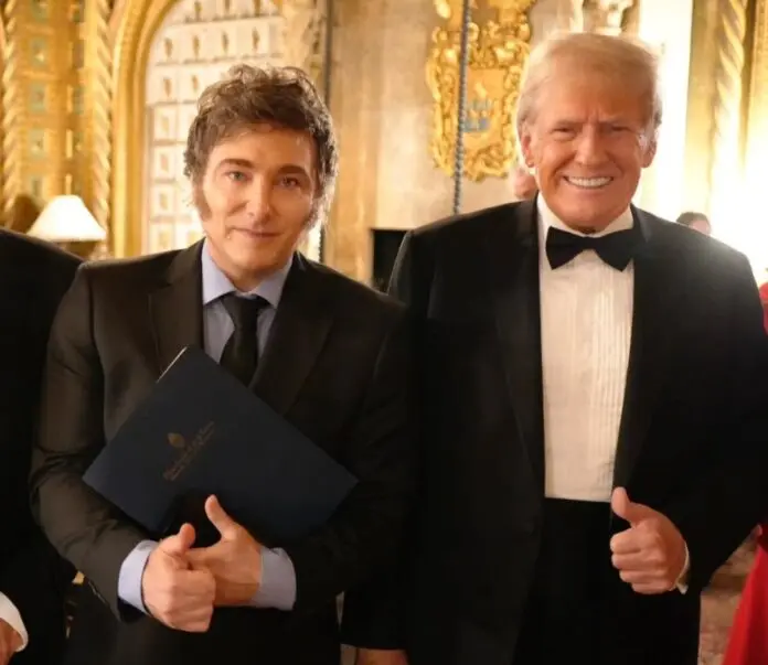 Milei, junto a Trump