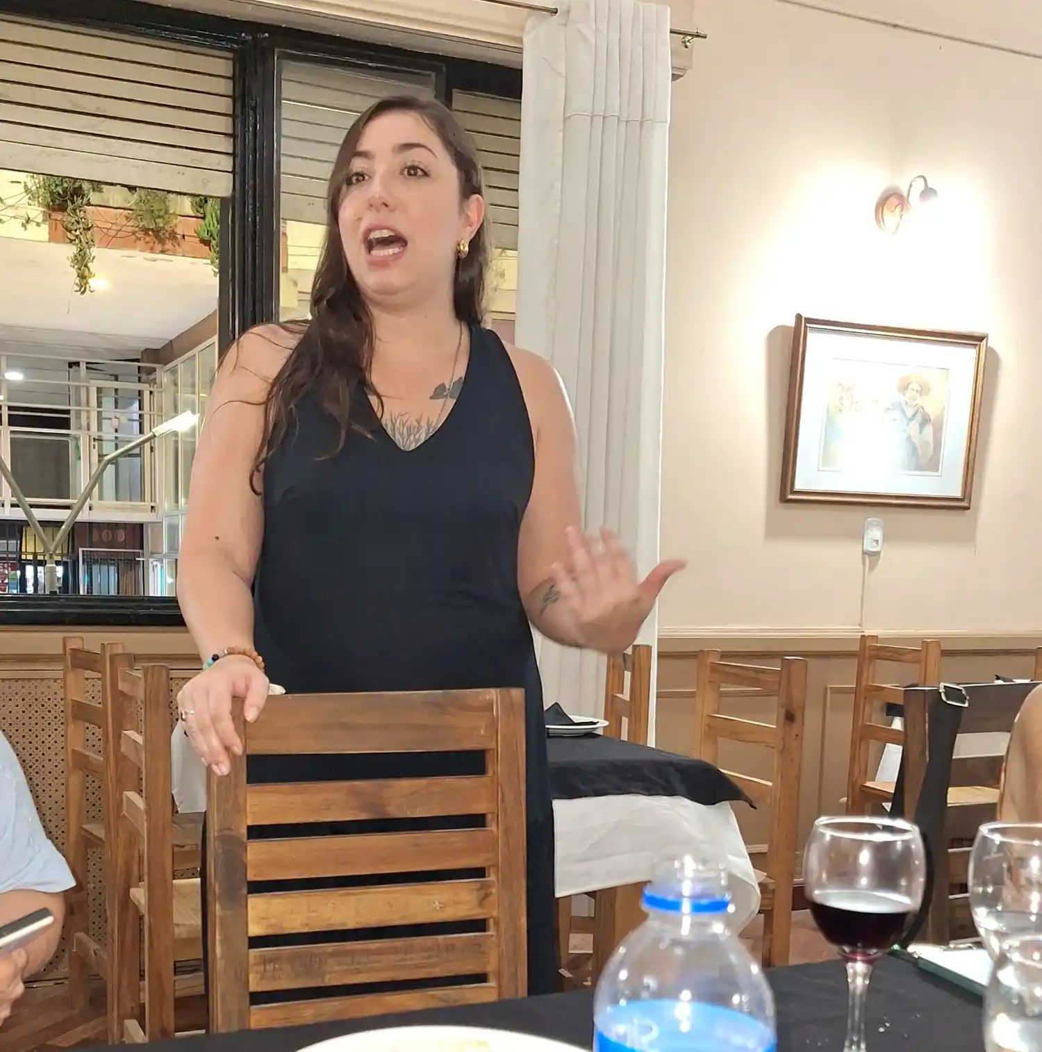 Marta Beltrame hace su presentación y expresa sus expectativas sobre esta pasantía-