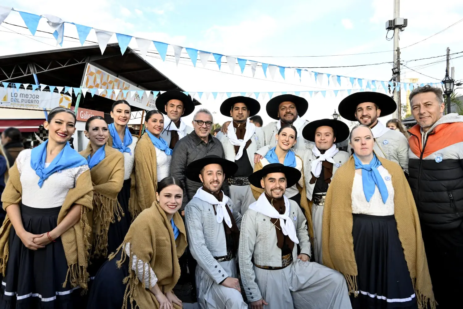 Julio Zamora en la celebración patria