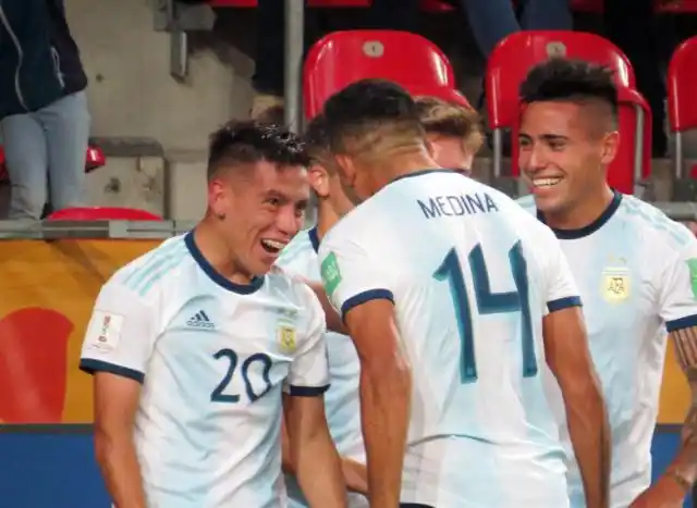 La Selección Argentina Sub-20, que goleó a Sudáfrica 5 a 2 en el debut del Mundial de Polonia
