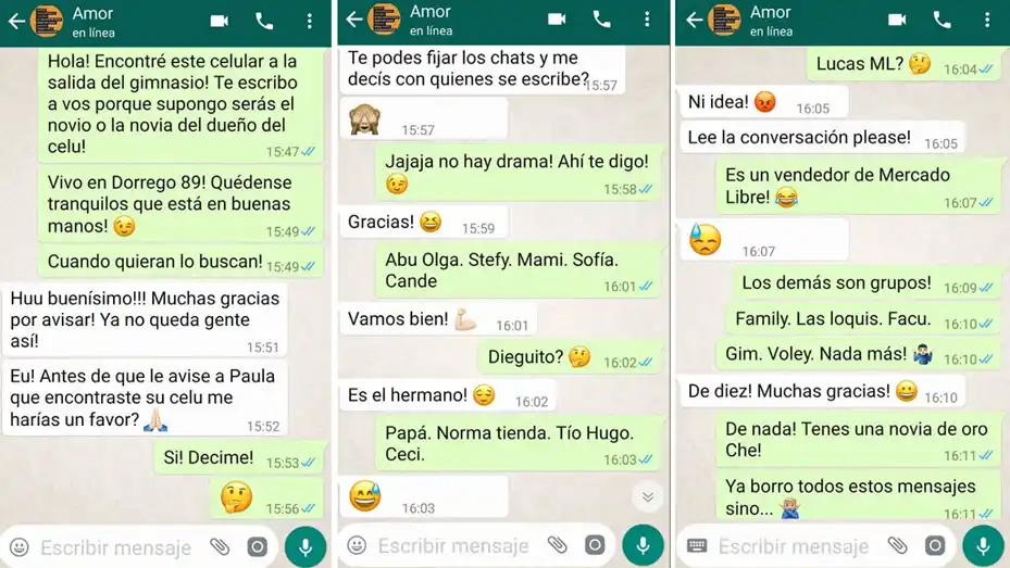 Encontró un celular, escribió para devolverlo y el novio de la dueña le hizo un insólito pedido